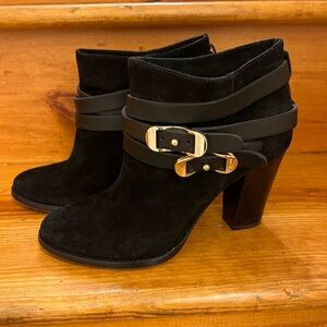 JIMMY CHOO Melba Black Suede Bootie
Excellent Condition Size 8.5